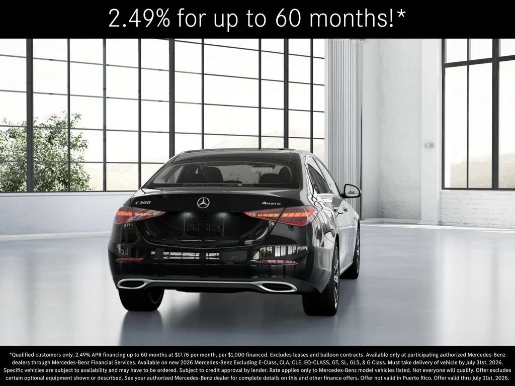 New 2026 Black Mercedes-Benz C 300 image 66