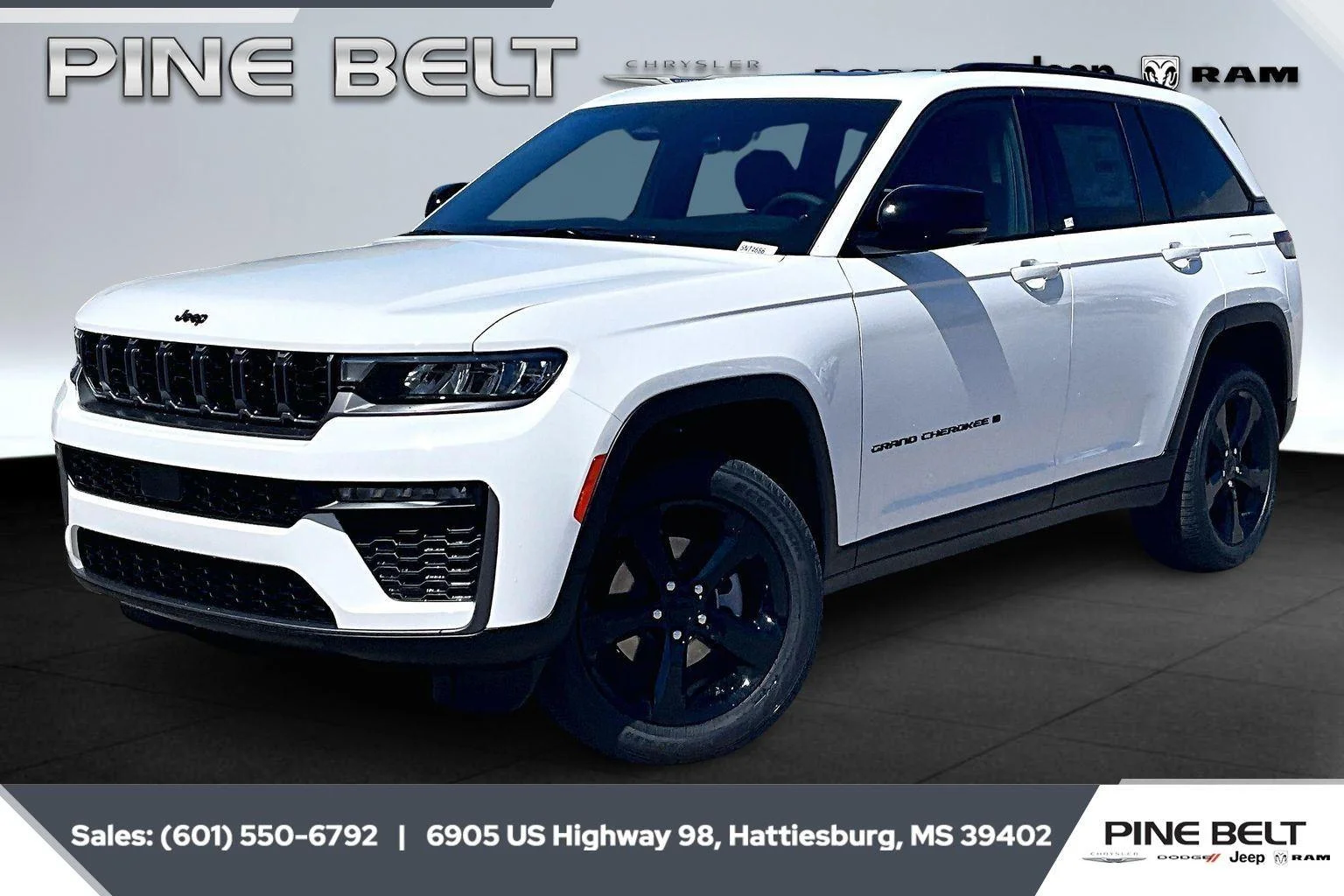 New 2026 Bright White Clear-Coat Exterior Paint Jeep Limited image 1