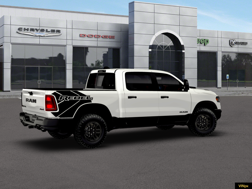 New 2026 Bright White Clear-Coat Exterior Paint RAM Rebel image 7
