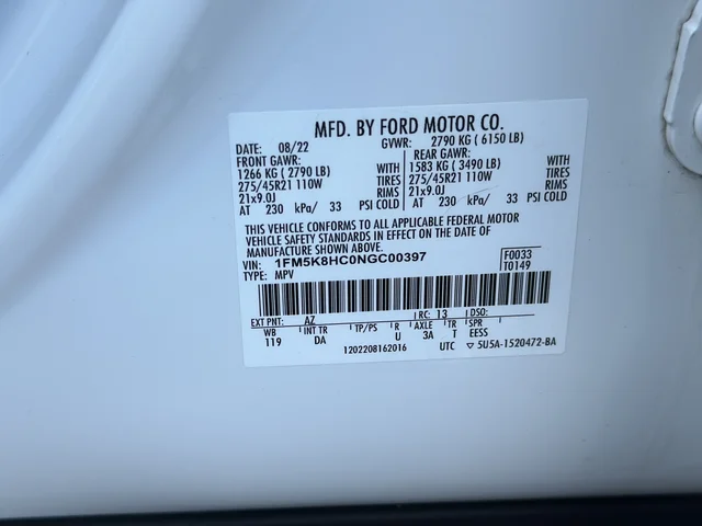 Used 2022 White Ford Platinum image 20
