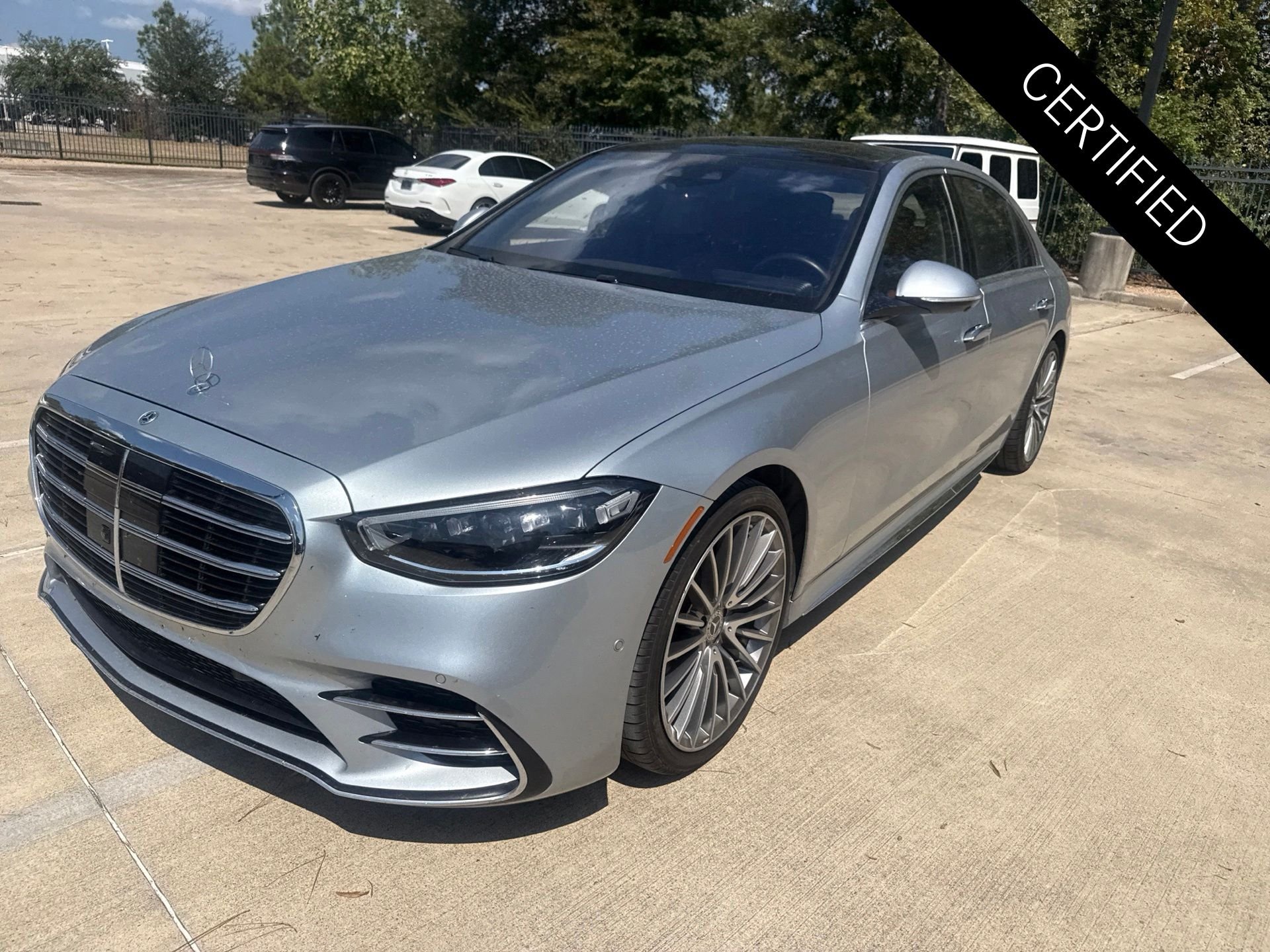 Certified Used 2021 Cirrus Silver Metallic Mercedes-Benz S 580 image 8
