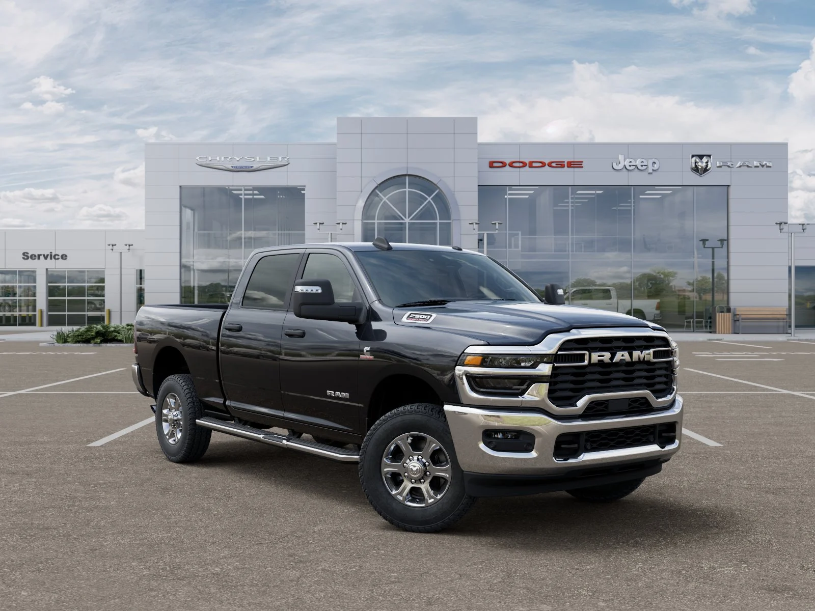 New 2026 Diamond Black Crystal Pearl-Coat Exterior Paint RAM Big Horn image 31