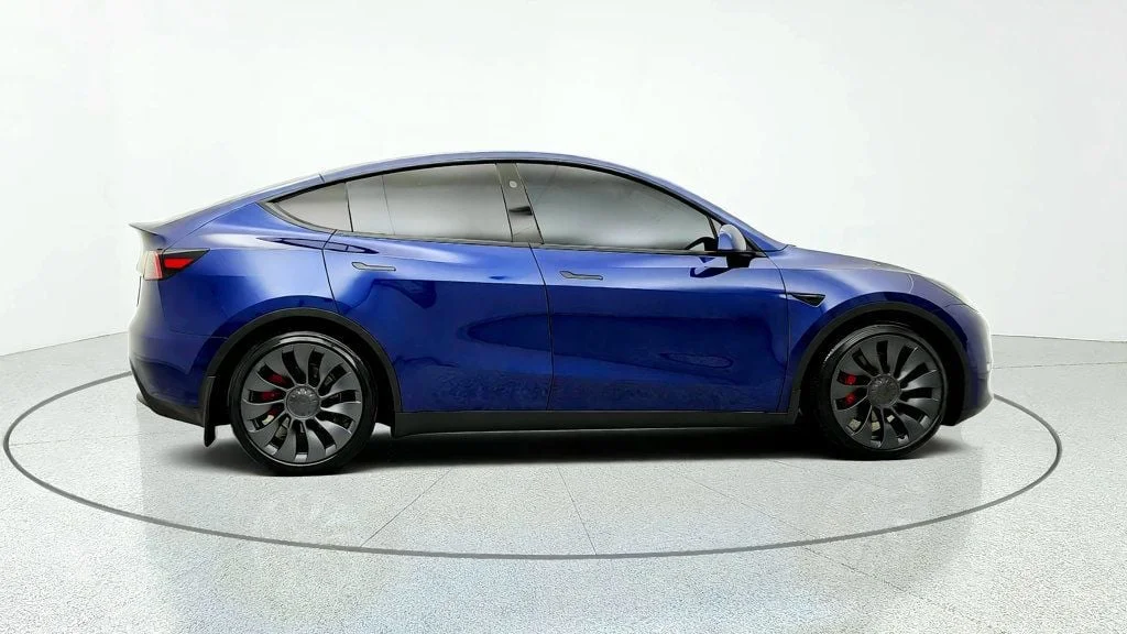 Used 2024 Deep Blue Metallic Tesla Performance AWD image 4