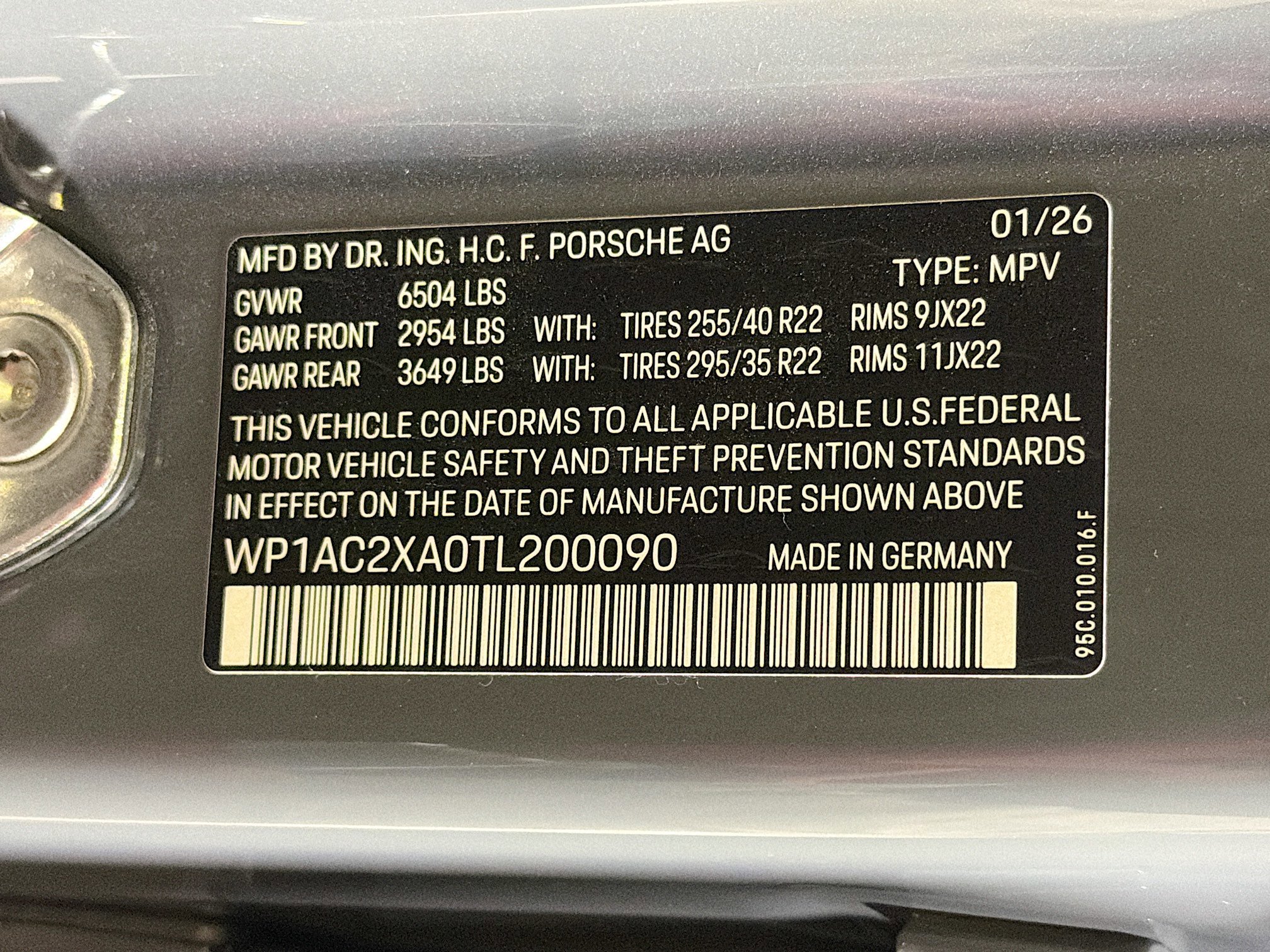 New 2026 Slate Grey Neo Porsche Electric Turbo image 41