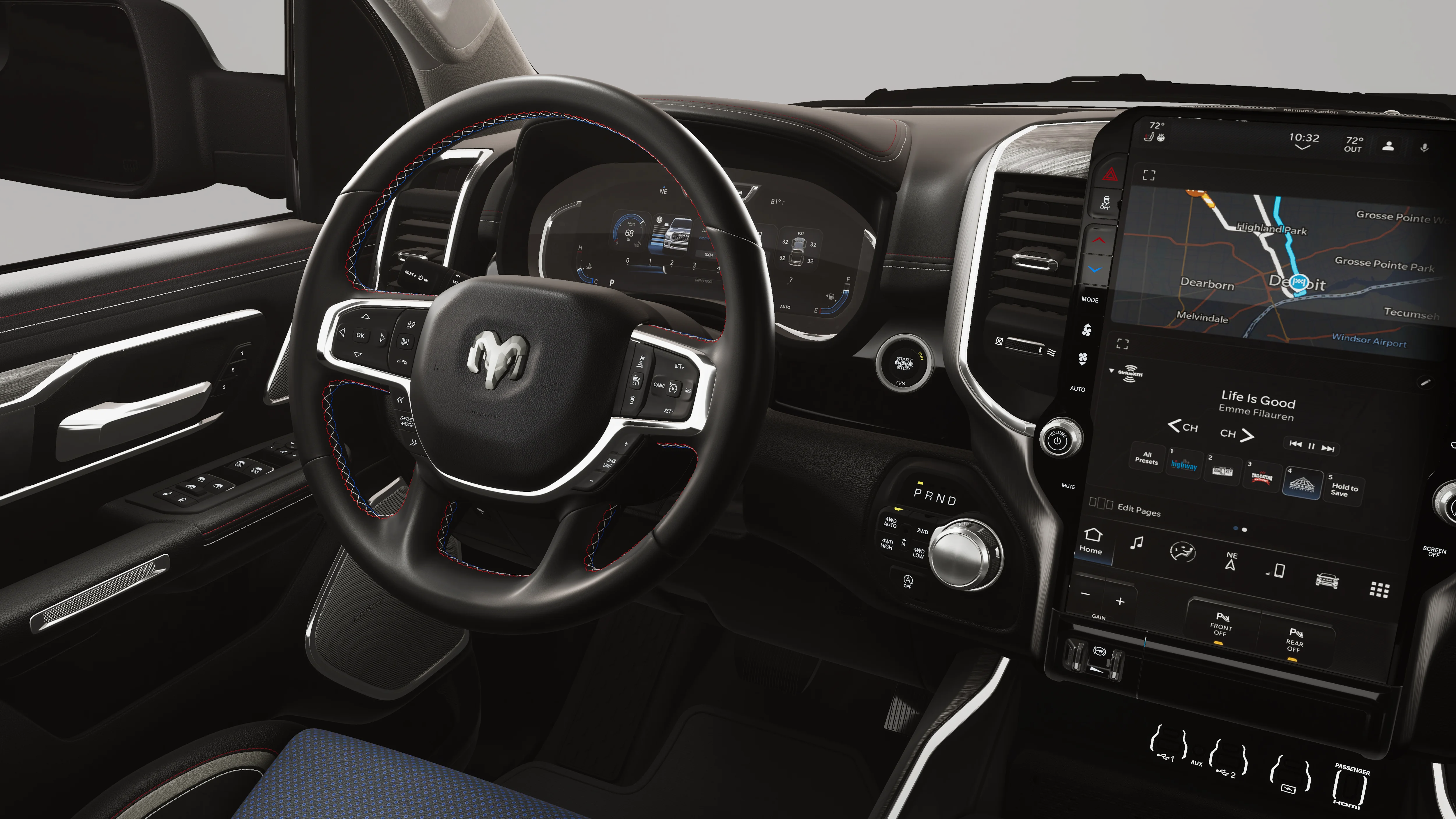 New 2026 Bright White Clear-Coat Exterior Paint RAM LARAMIE image 9