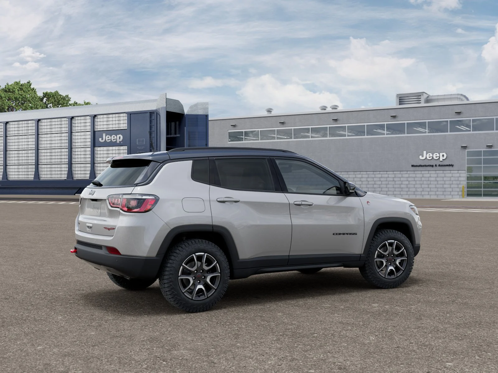 New 2026 Silver Zynith Metallic Clear-Coat Exterior Paint Jeep Trailhawk image 32