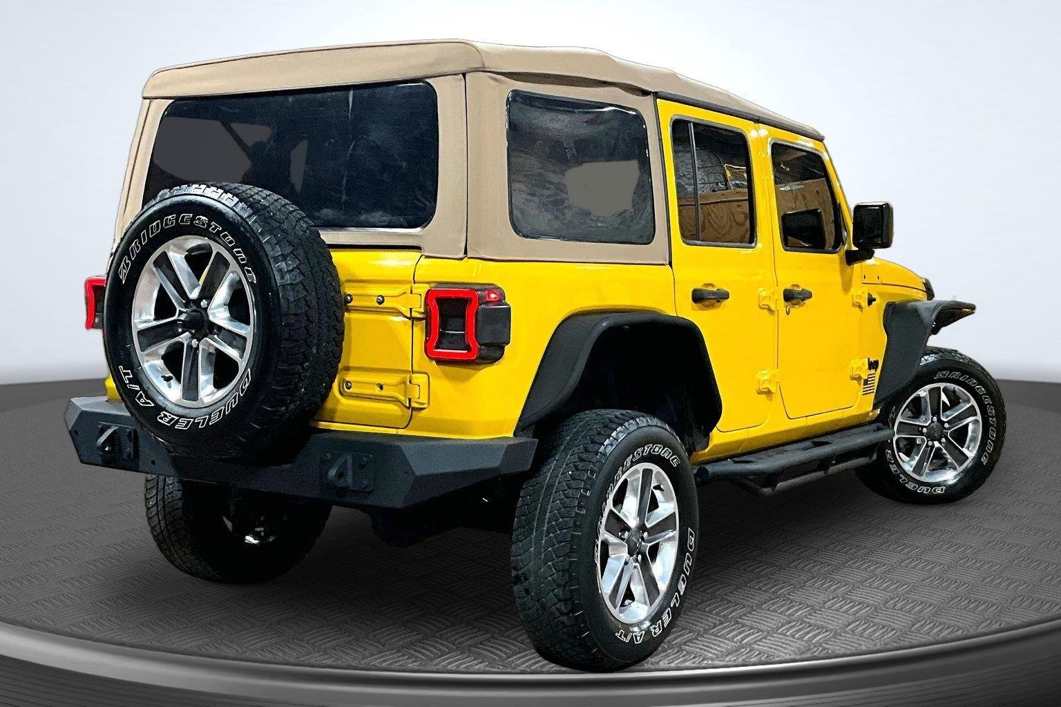Used 2021 Hellayella Clearcoat Jeep Unlimited Willys Sport image 2
