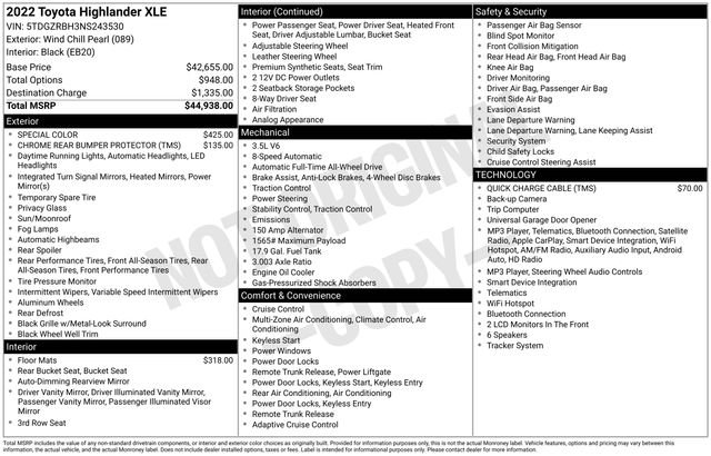 Used 2022 Beige Toyota XLE image 7