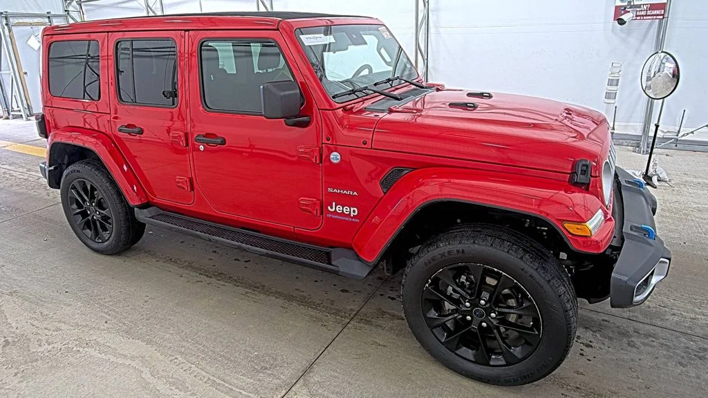 Used 2024 Red Jeep Sahara 4xe image 3