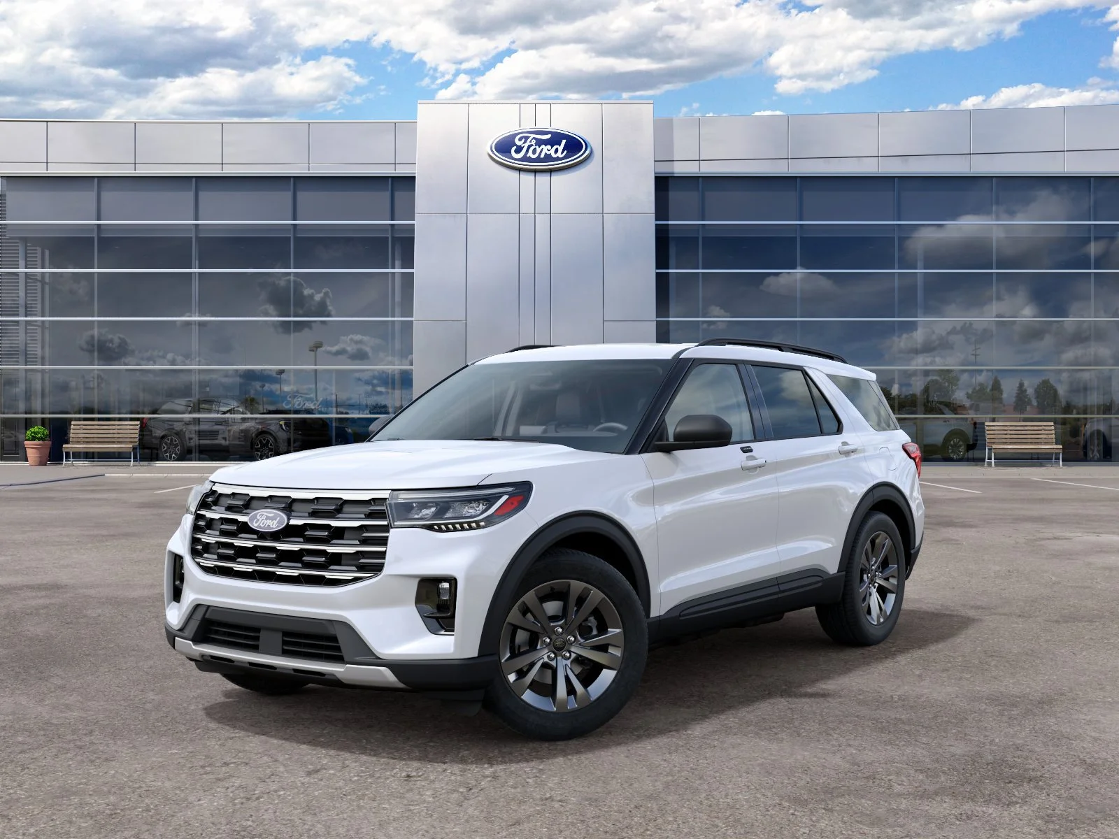 New 2027 Star White Metallic Tri-Coat Ford Active image 2