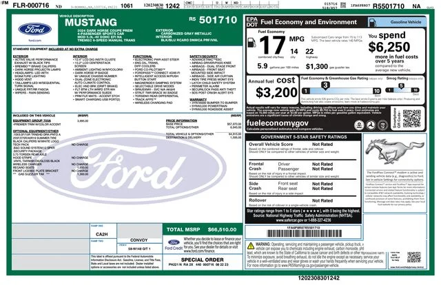 Certified Used 2024 Gray Ford Dark Horse image 3