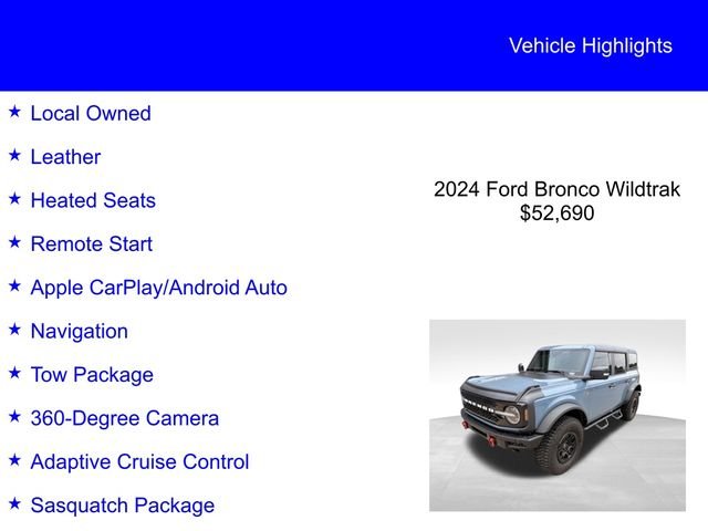 Used 2024 Azure Gray Metallic Ford Wildtrak image 2