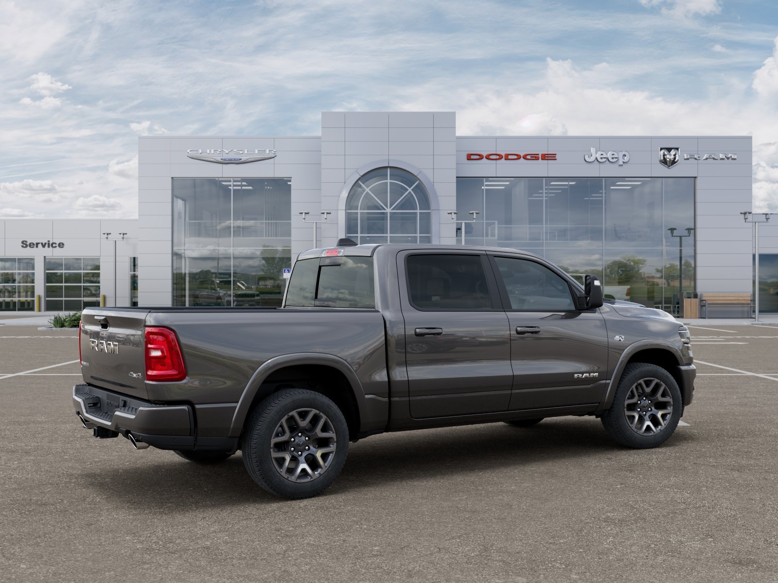 New 2026 Granite Crystal Metallic Clear-Coat Exterior Paint RAM Laramie image 32