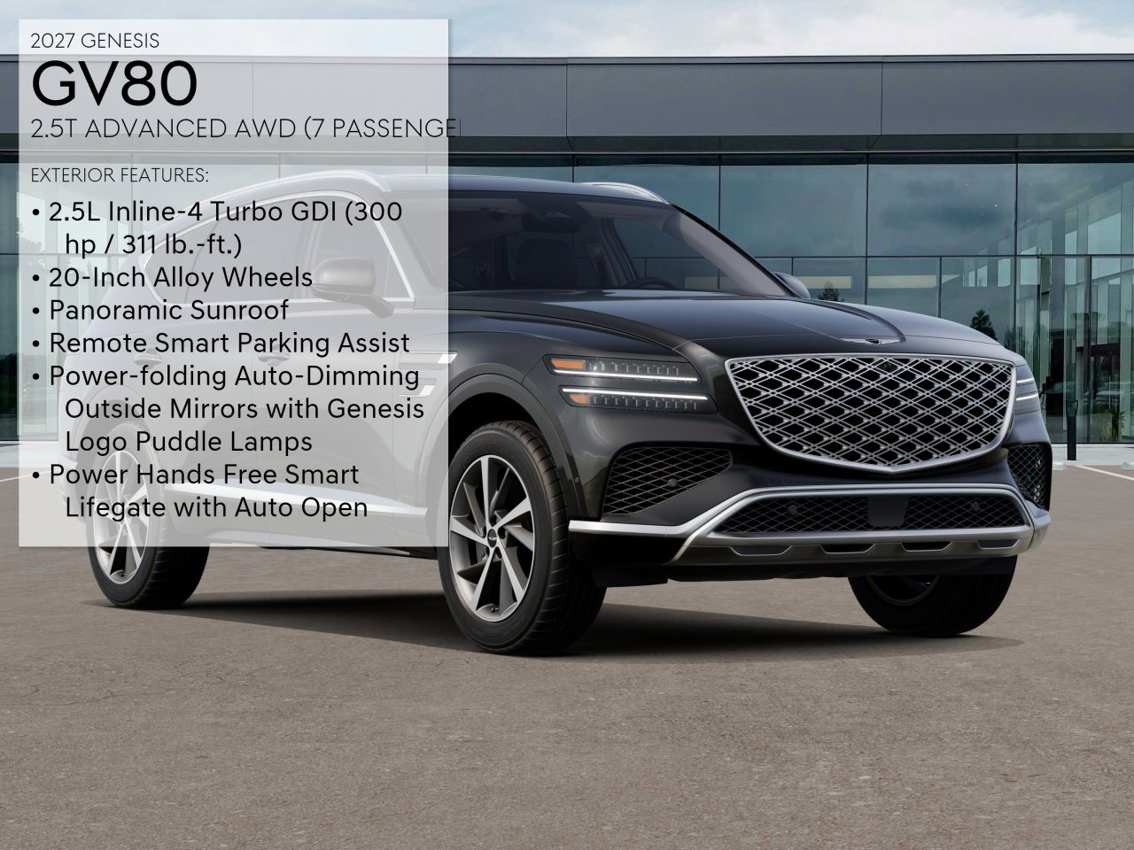 New 2027 Black Genesis 2.5T ADVANCED image 3