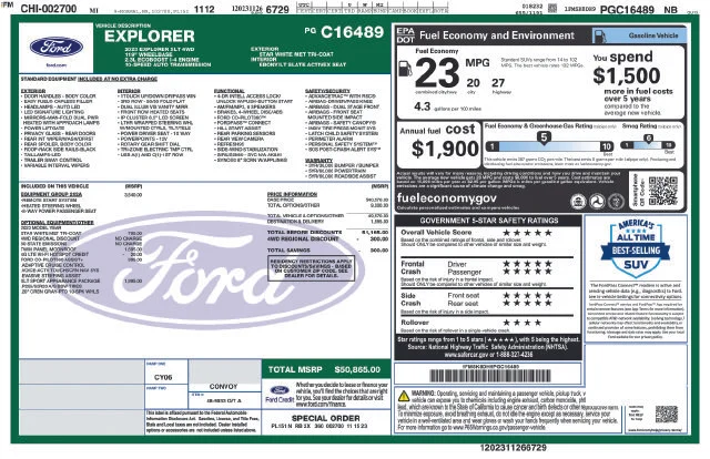 Used 2023 White Ford XLT image 7