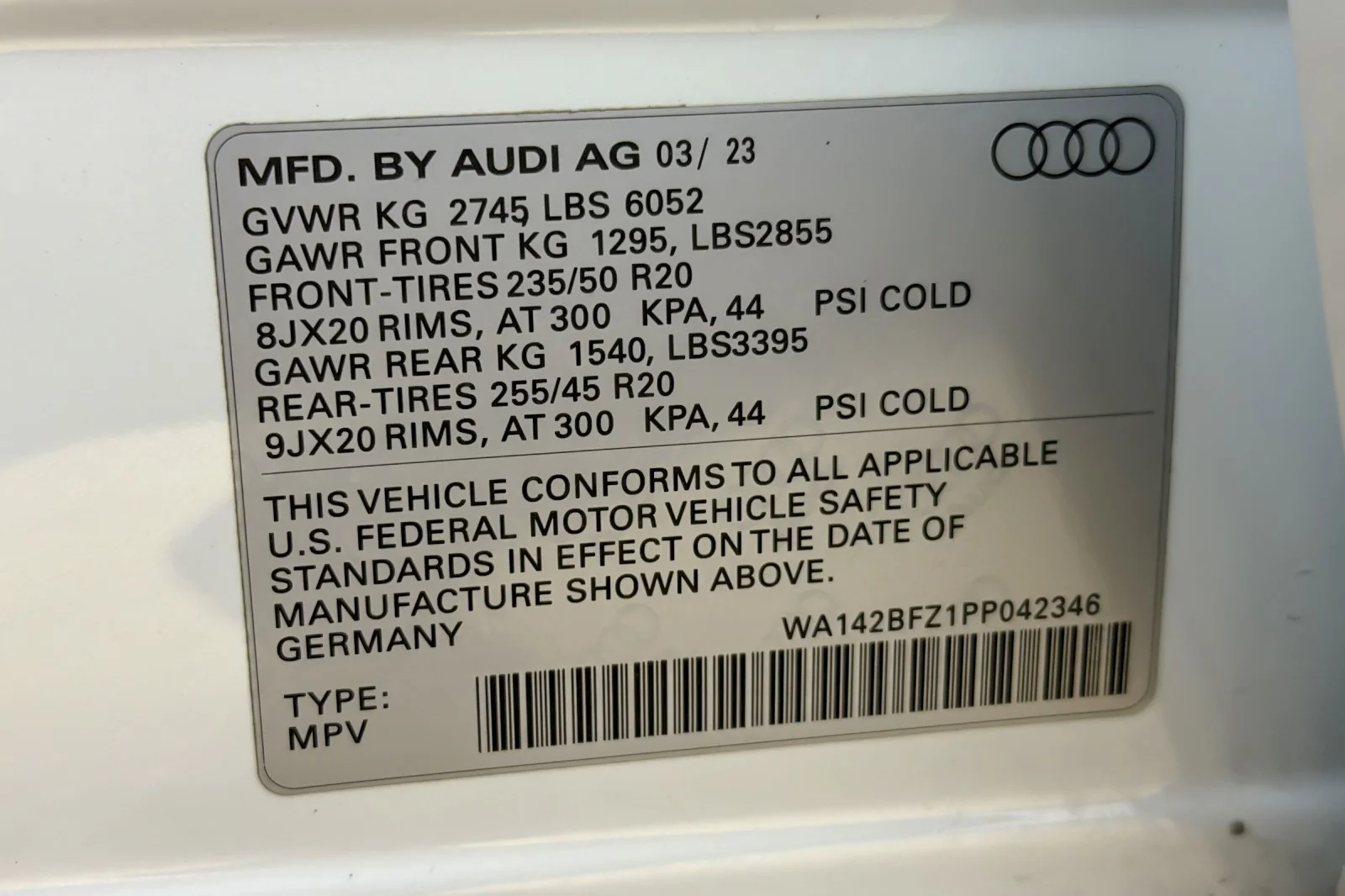 Certified Used 2023 Glacier White Metallic Audi Prestige 50 quattro image 28