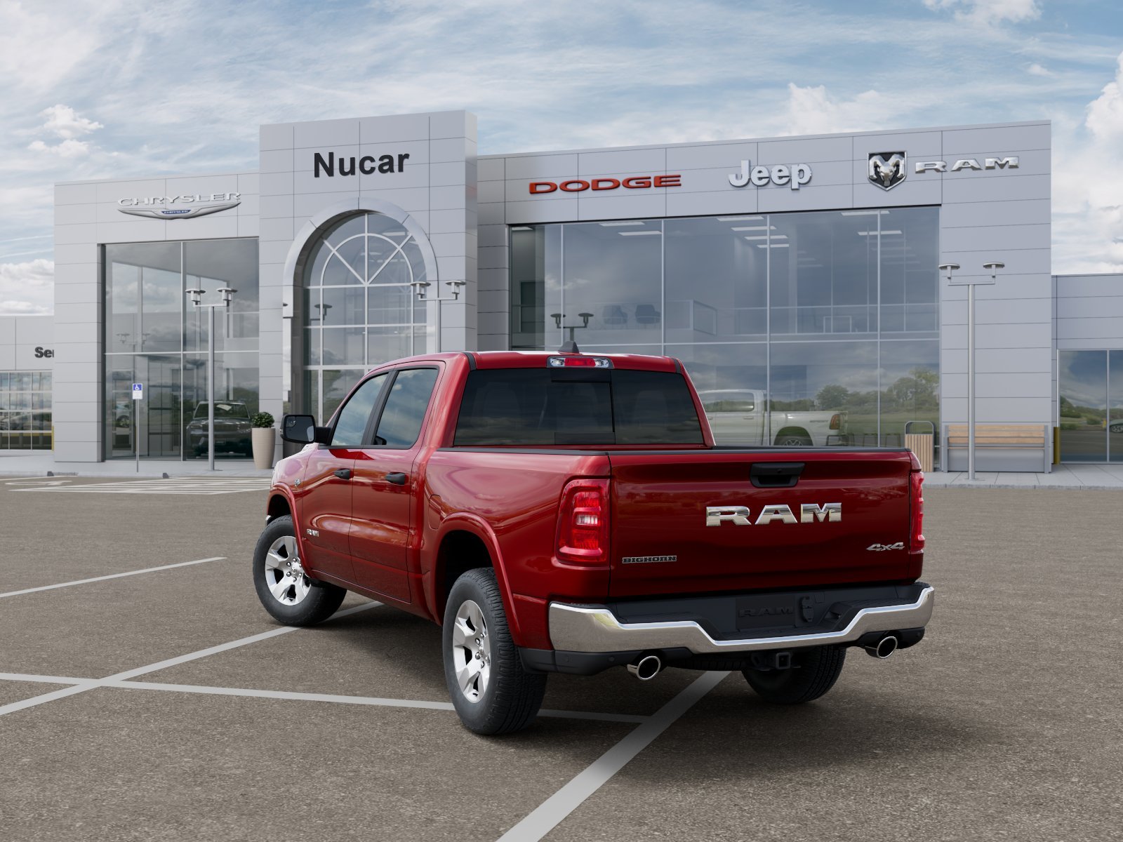 New 2026 Molten Red Pearl-Coat Exterior Paint RAM BIG HORN image 104