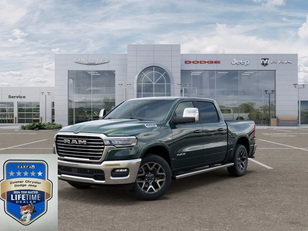 New 2026 Serrano-Green Metallic Exterior Paint RAM Laramie image 1