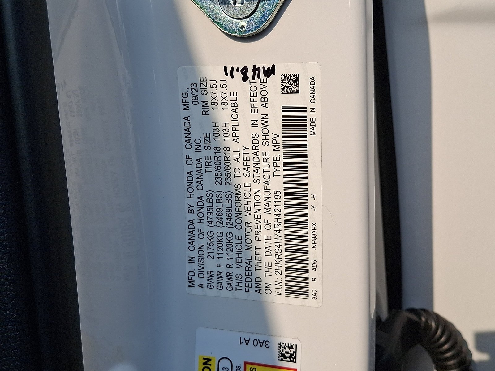 Certified Used 2024 Platinum White Pearl Honda EX-L image 20