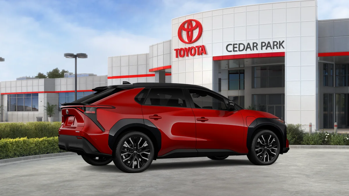 New 2026 Supersonic Red with Midnight Black Metallic roof Toyota Limited image 36
