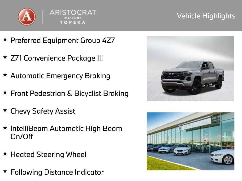 Used 2025 Chevrolet Colorado Z71 with VIN 1GCPTDEK5S1130389 for sale in Kansas City