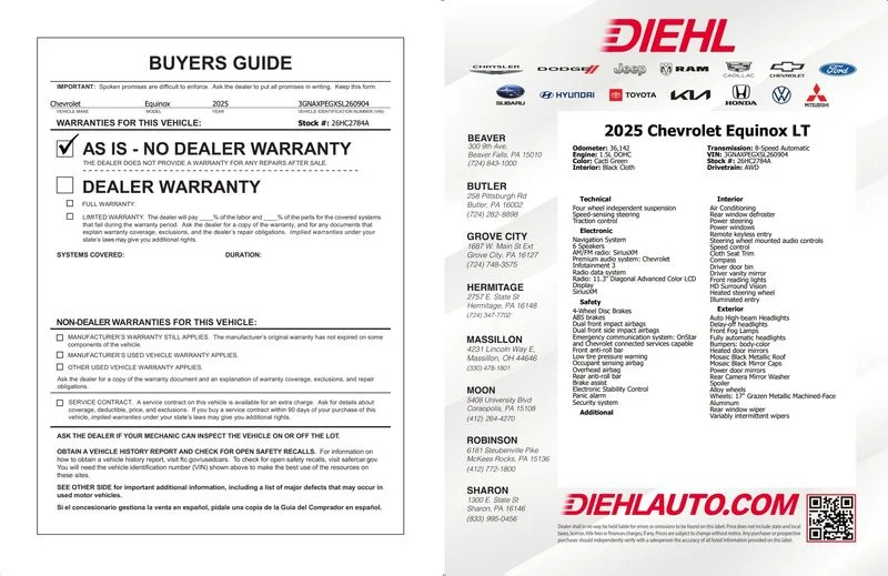Used 2025 Green Chevrolet LT image 42