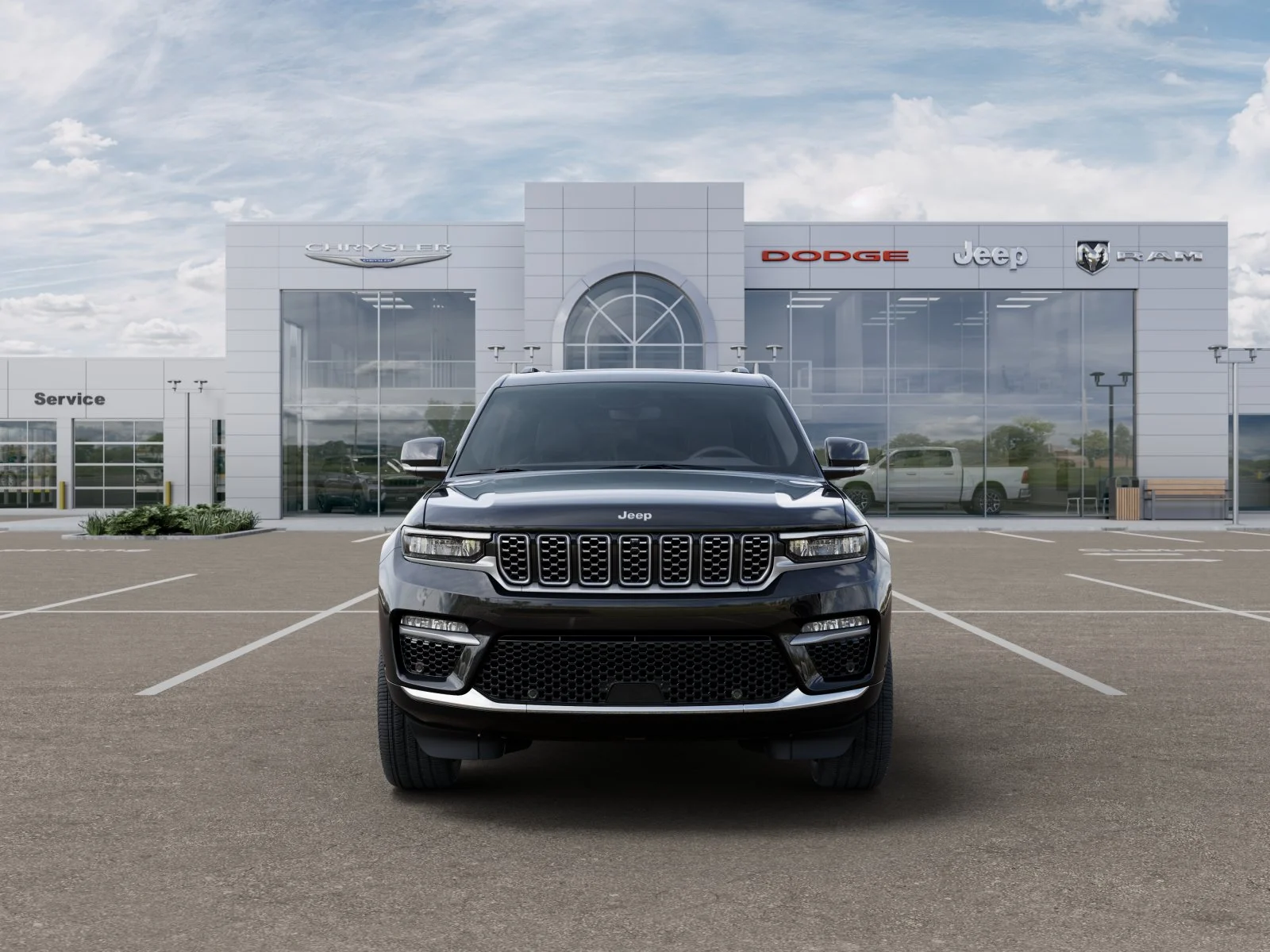 New 2025 Diamond Black Crystal Pearl-Coat Exterior Paint Jeep Summit Reserve image 36