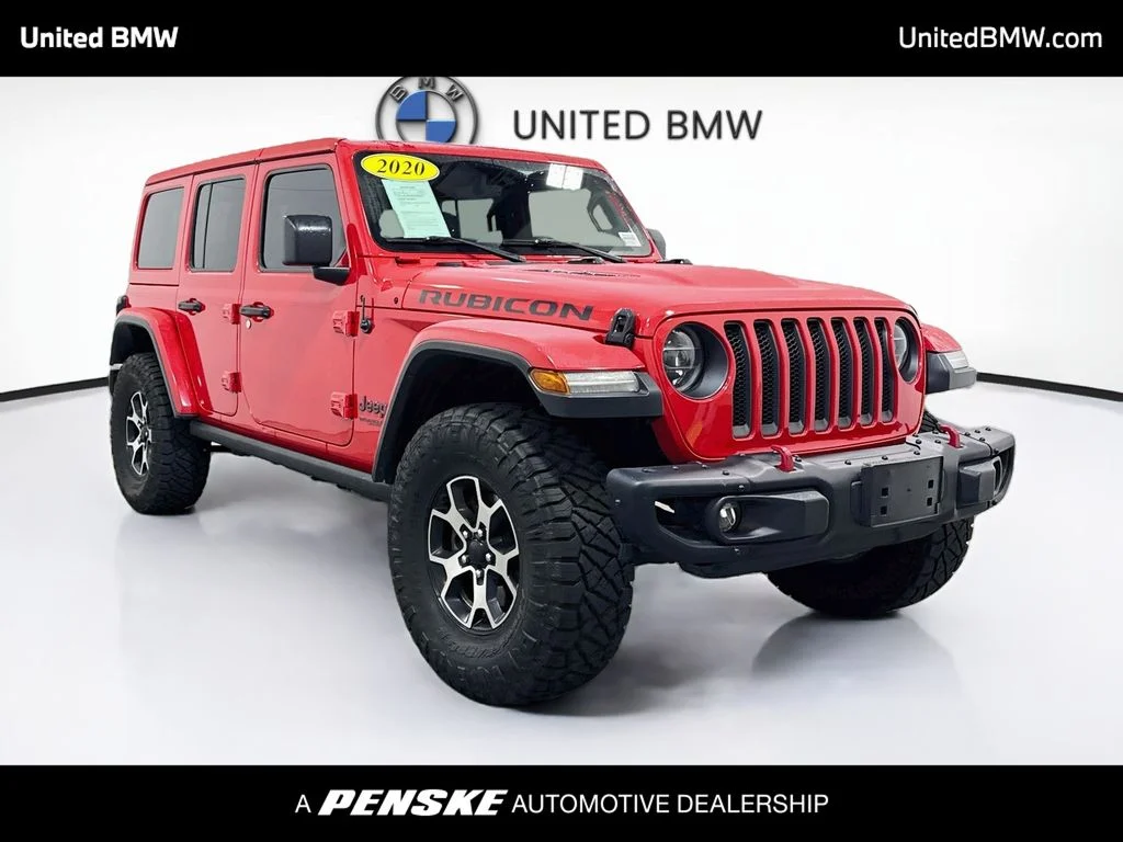 Used 2020 Red Clearcoat Jeep Unlimited Rubicon image 3