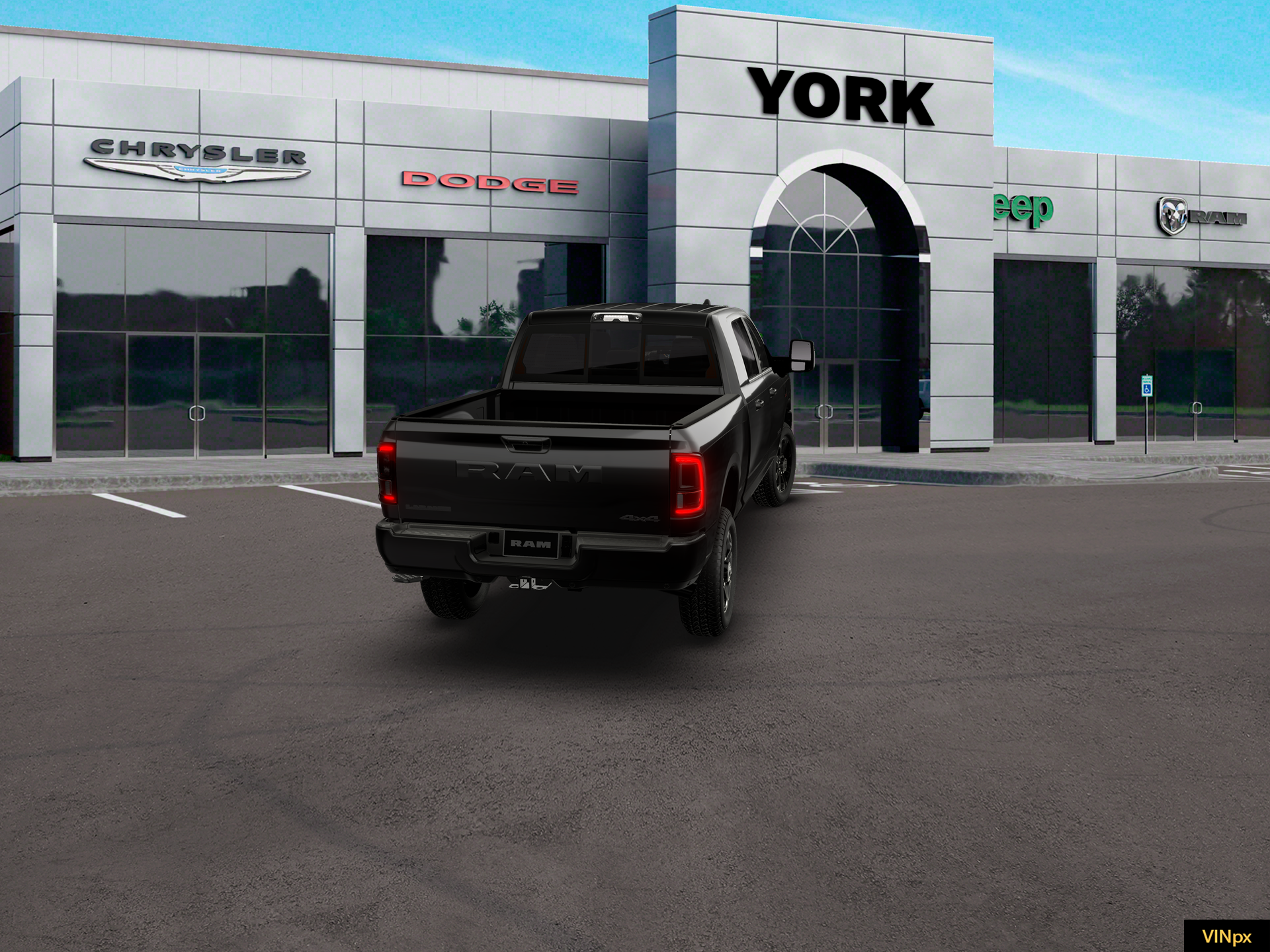New 2026 Diamond Black Crystal Pearl-Coat Exterior Paint RAM LARAMIE image 26