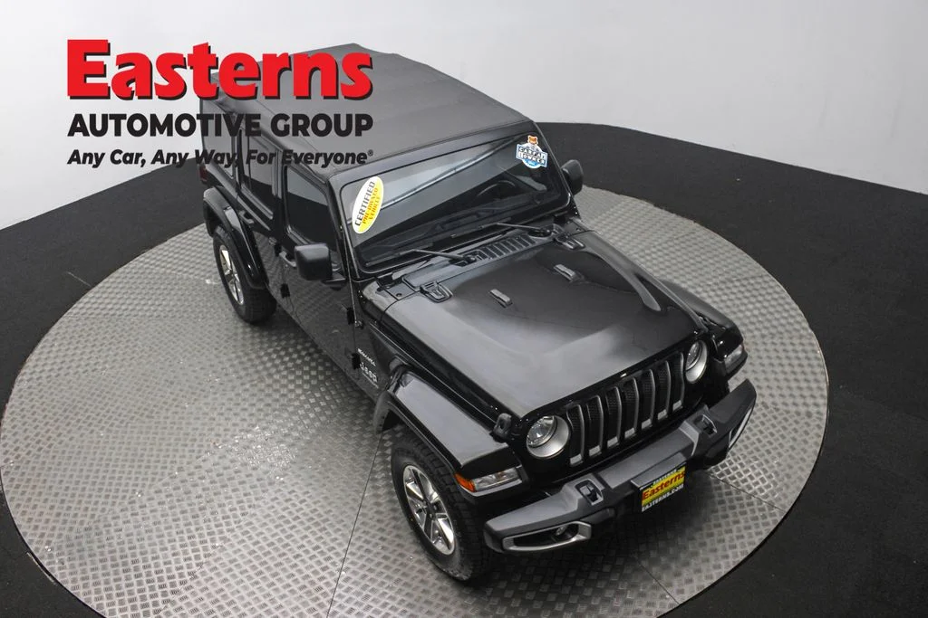 Used 2021 Black Jeep Unlimited Sahara image 3