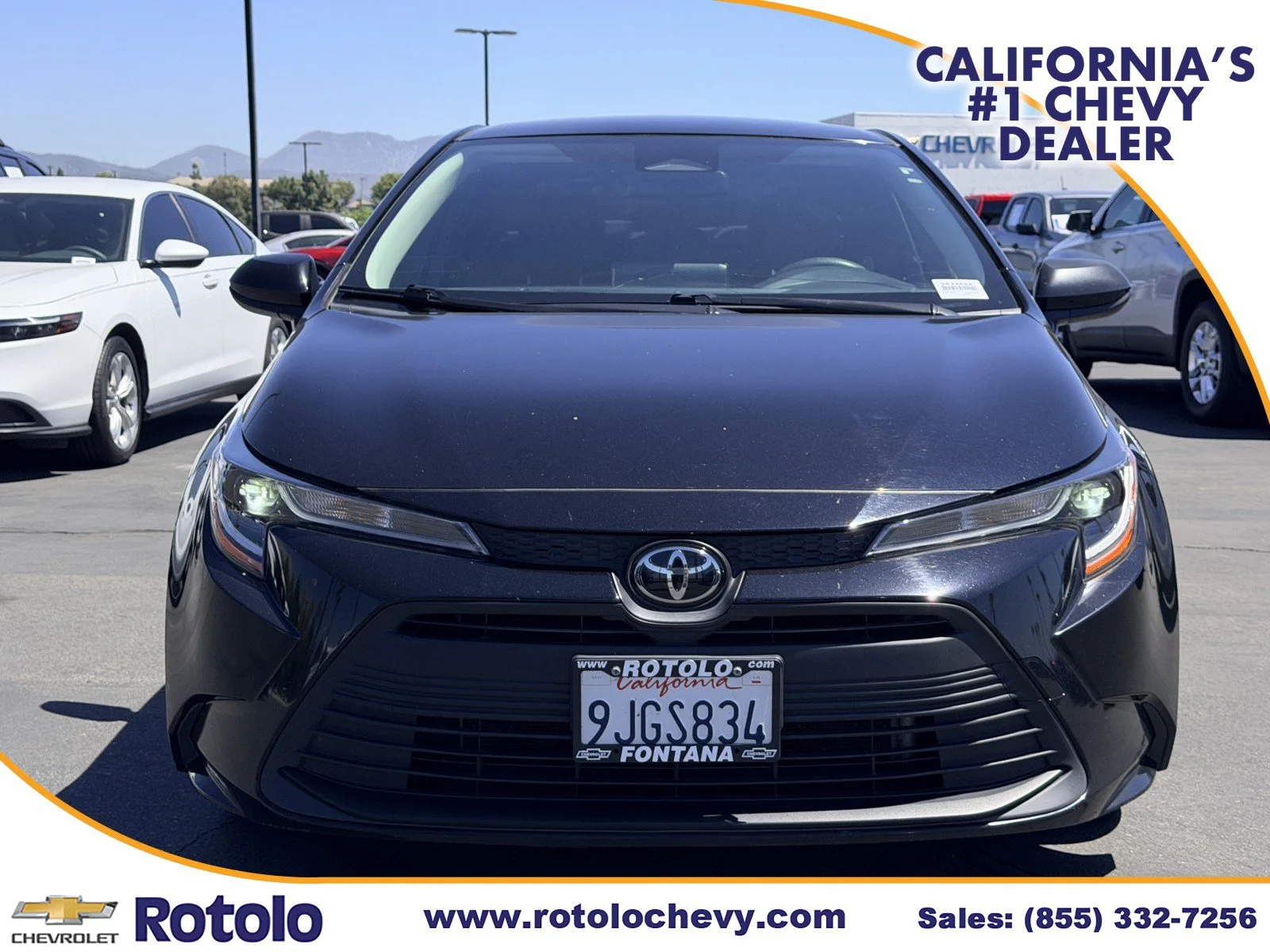Used 2024 MIDNIGHT BLACK ME Toyota LE image 2