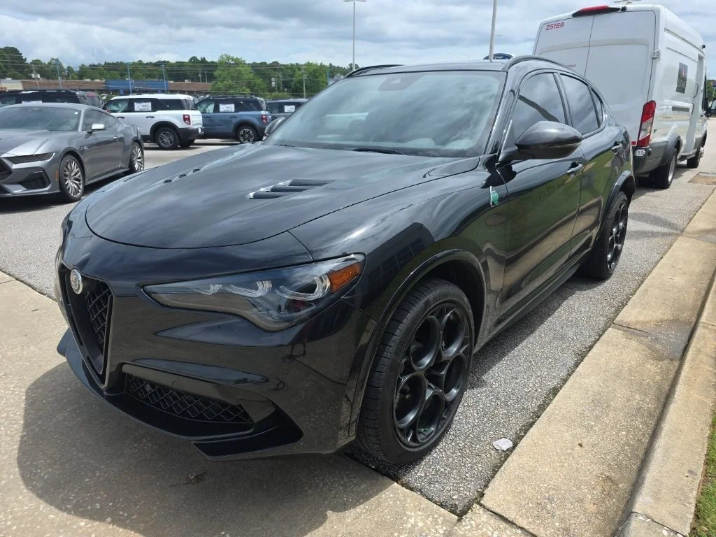 Used 2024 Vulcano Black Metallic Alfa Romeo Quadrifoglio image 2