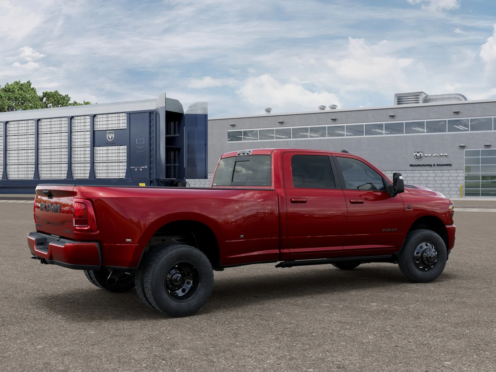 New 2026 Molten Red Pearl-Coat Exterior Paint RAM Laramie image 2