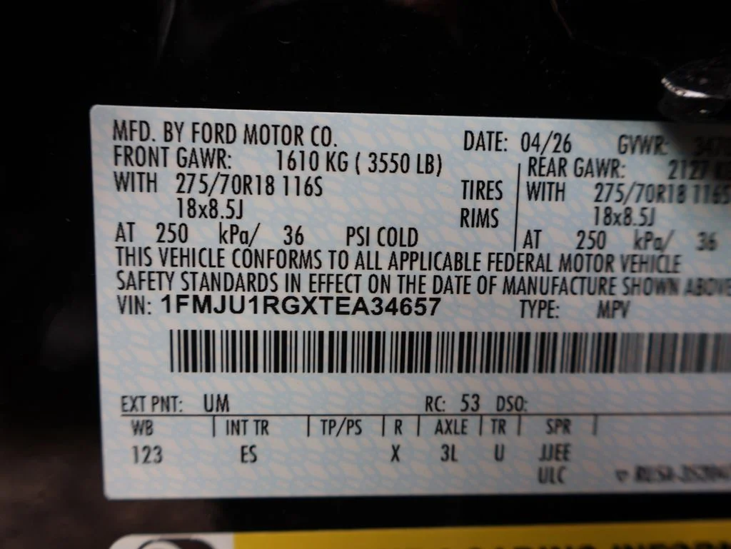 New 2026 Agate Black Metallic Ford Tremor® image 43