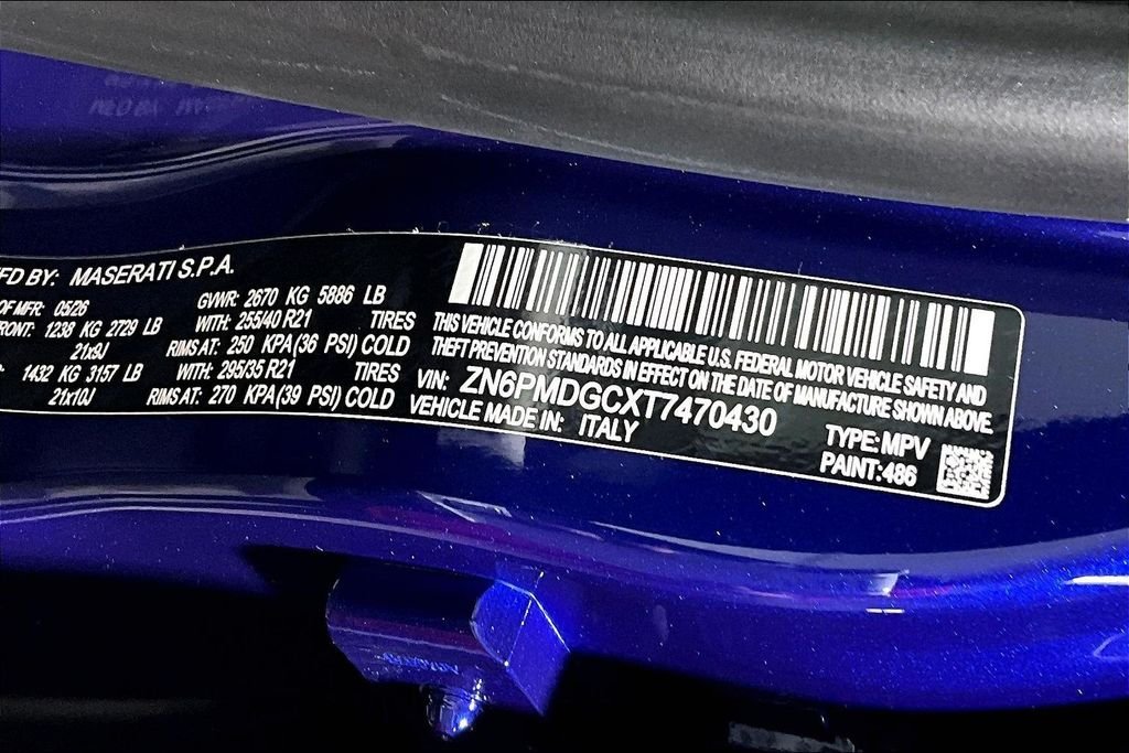 New 2026 Blue Maserati Modena image 8