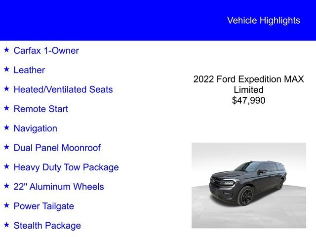 Used 2022 Dark Matter Metallic Ford Limited image 2