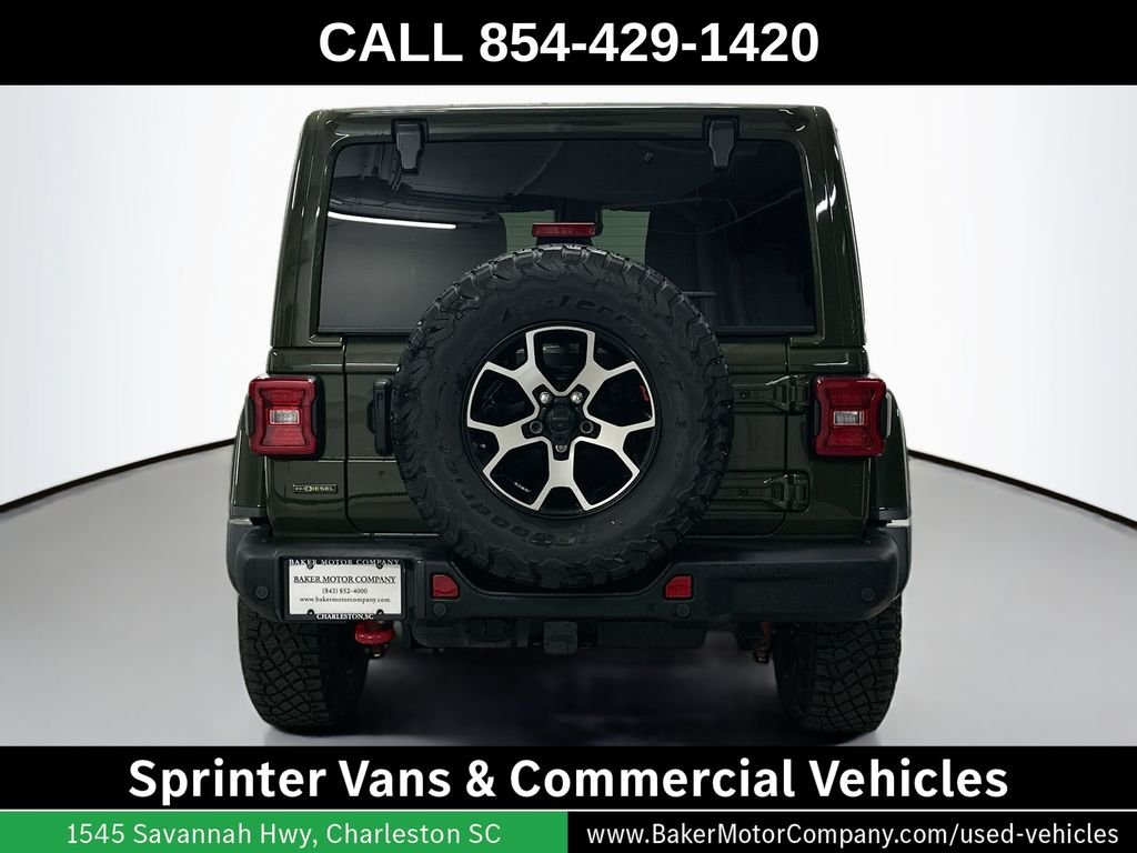 Used 2021 Green Clearcoat Jeep Unlimited Rubicon image 10