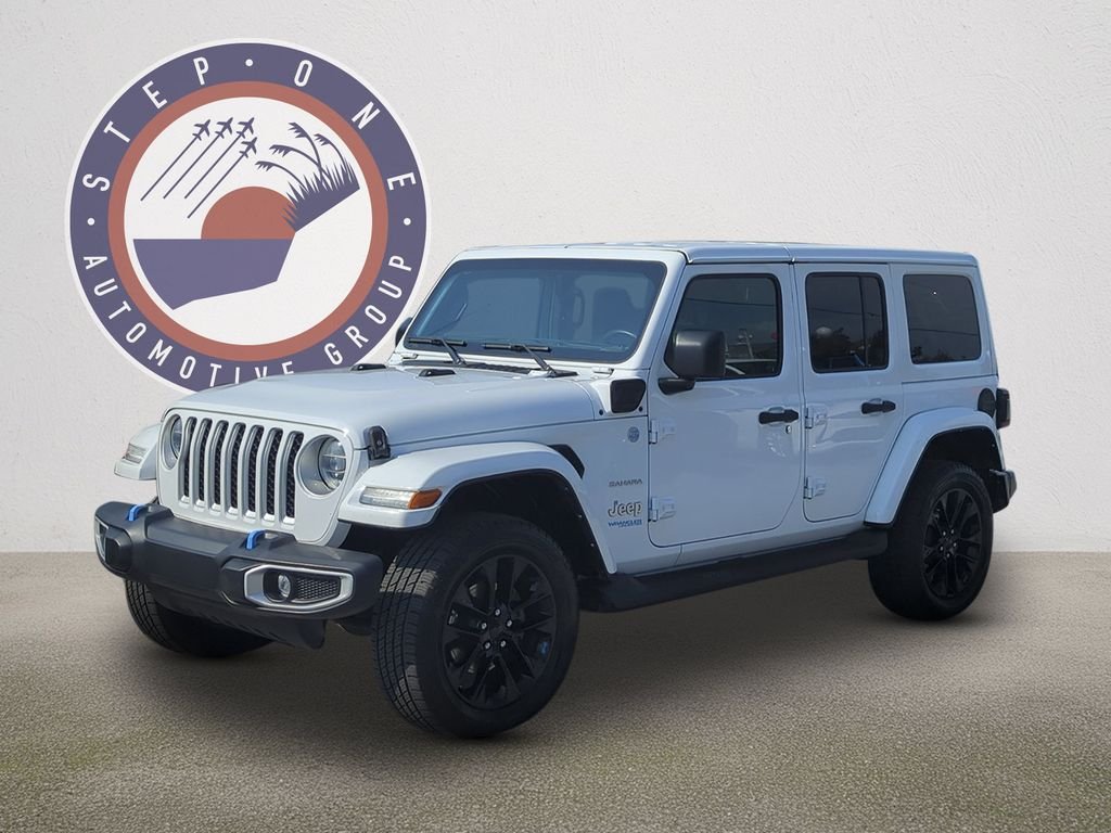 Used 2022 White Jeep Unlimited Sahara 4xe image 1