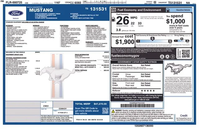 New 2026 Red Ford EcoBoost Premium image 23