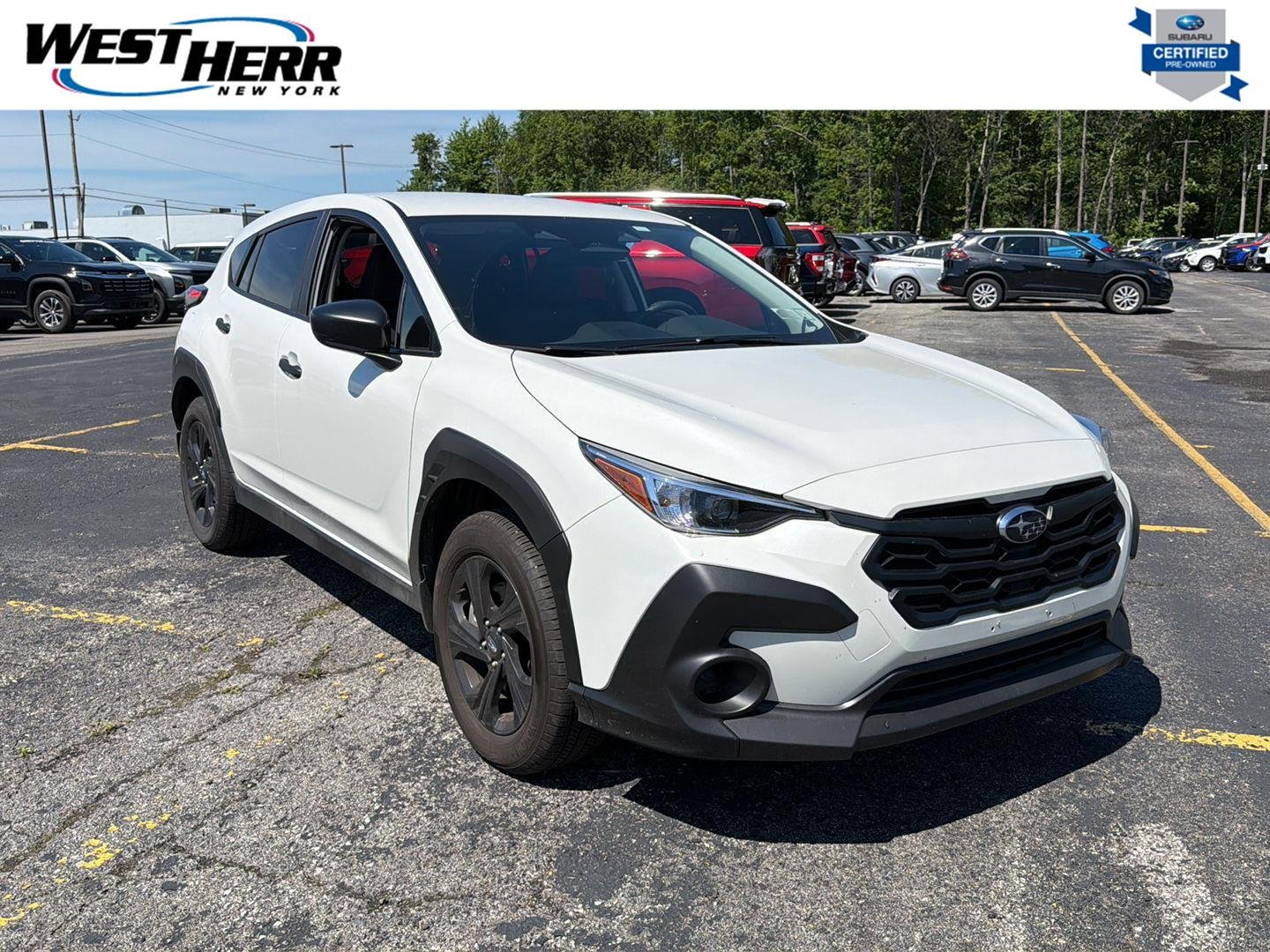 Used 2025 Crystal White Pearl Subaru Base image 1