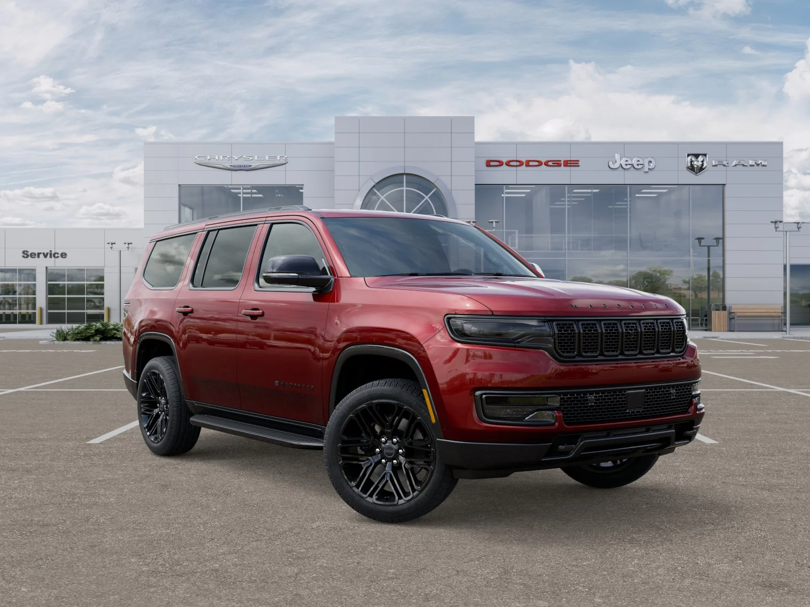 New 2025 Velvet Red Pearl-Coat Exterior Paint Jeep Series II Carbide image 3