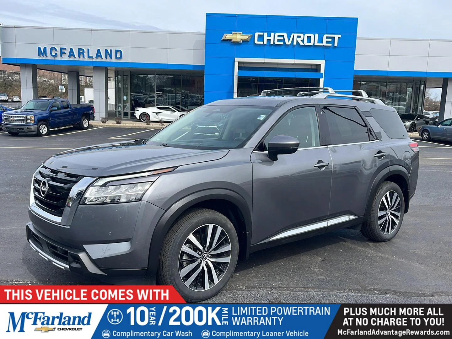 Used 2024 Gun Metallic Nissan Platinum image 1