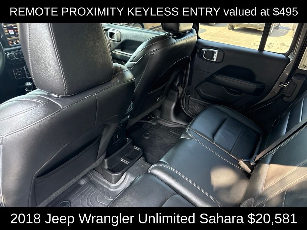 Used 2018 Crystal Metallic Jeep Unlimited Sahara image 13
