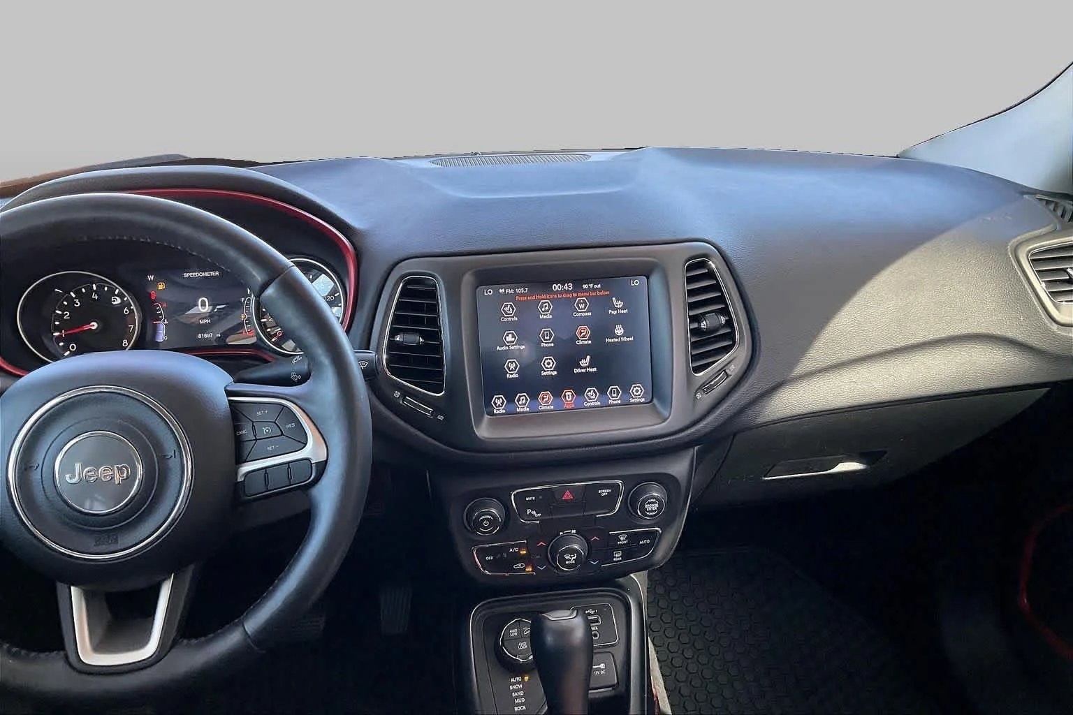 Used 2019 Jazz Blue Pearlcoat Jeep Trailhawk image 7