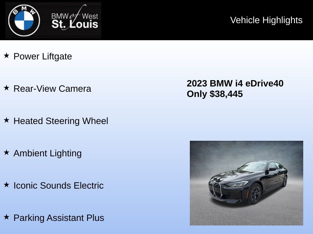 Used 2023 Black BMW eDrive40 image 16