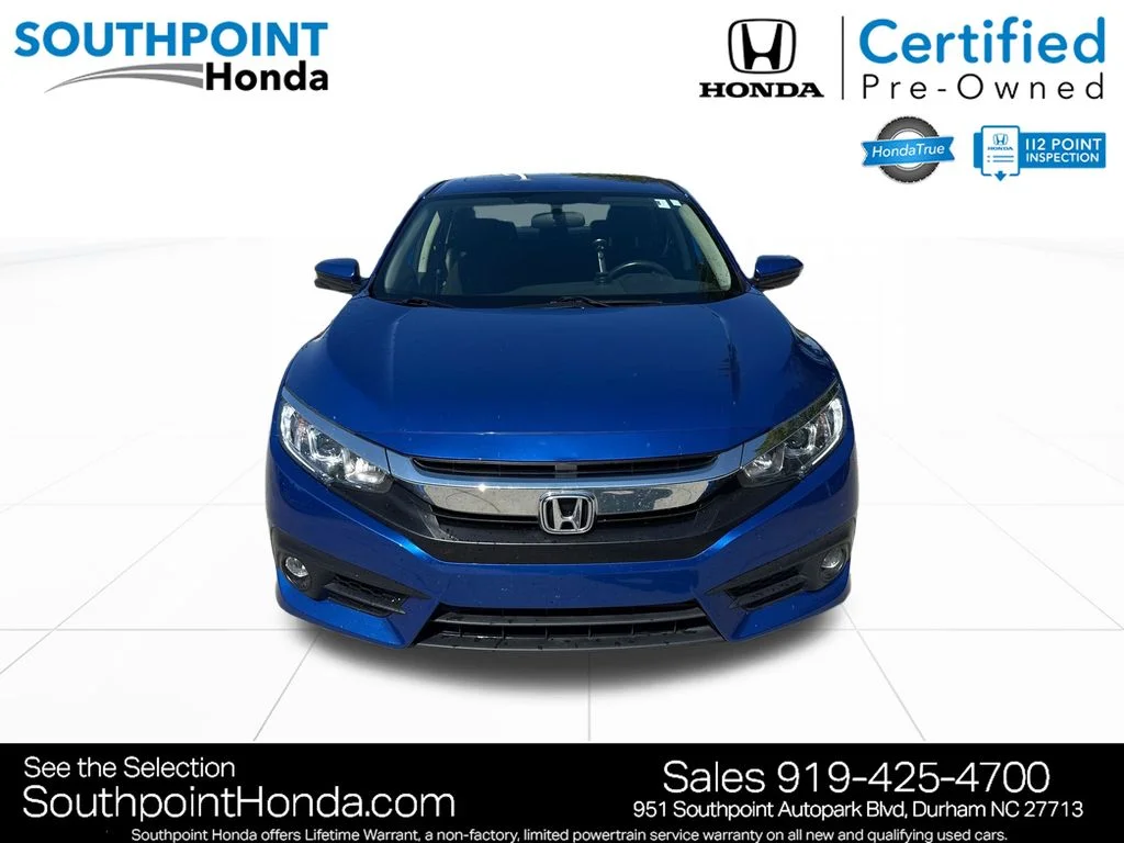 Certified Used 2018 Aegean Blue Metallic Honda EX-T image 2
