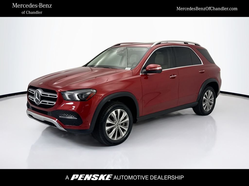 Certified Used 2021 designo Cardinal Red Metallic Mercedes-Benz GLE 350 image 1