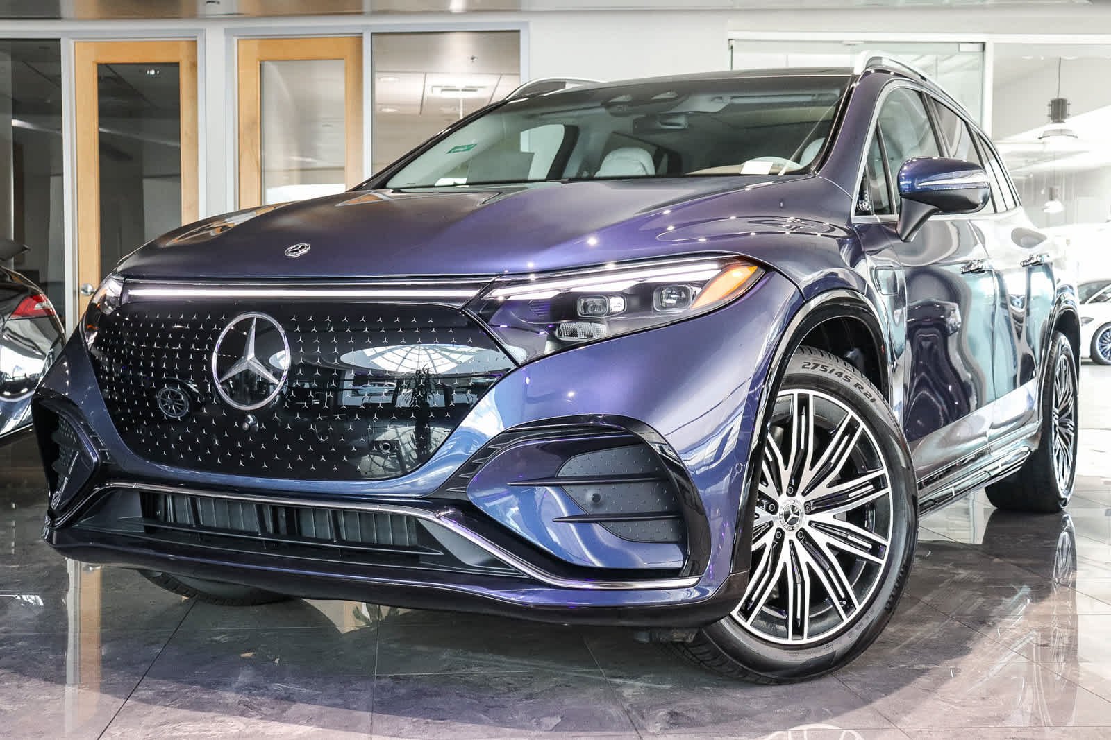 New 2027 Twilight Blue Metallic Mercedes-Benz EQS 400 image 1
