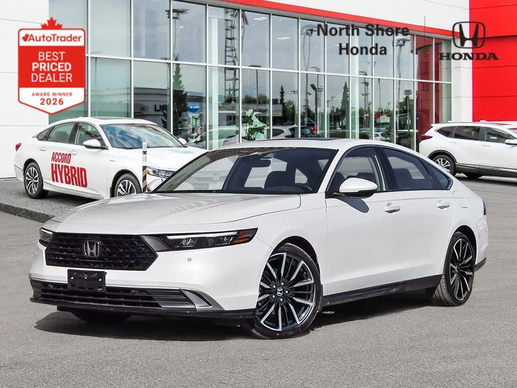 New 2026 Platinum White Pearl Honda TOURING The best of the Accord. The best of everyt image 1