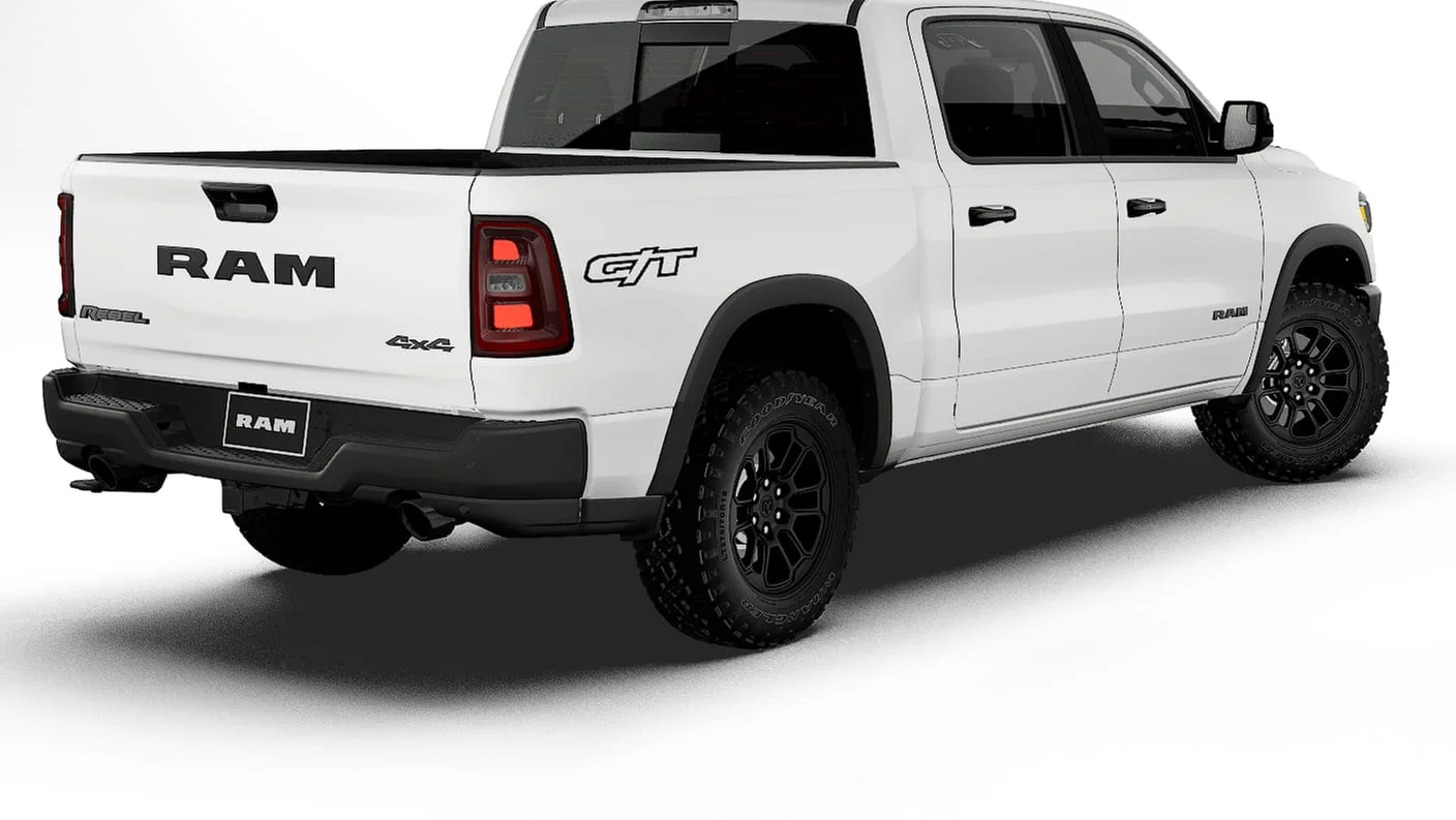New 2027 Bright White Clear-Coat Exterior Paint RAM Rebel image 2